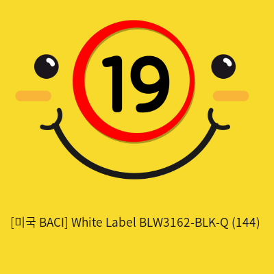 [미국 BACI] White Label BLW3162-BLK-Q (144)